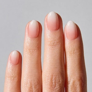 image:imageohora Semi Cured Gel Nail Strips N Sugar French  Nude Works with Any UVLED Lamps SalonQuality Easy to Apply amp Remove  Nail Wraps StickersNP Soft Babyboomer