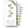 image:imageohora Semi Cured Gel Nail Strips  Green Marble Glitter  N Soft Moss  SalonQuality Works with Any Lamps Long Lasting Easy to Apply amp Remove Includes 30 Strips Prep Pads Nail File amp Stick