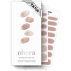 image:imageohora Semi Cured Gel Nail Strips  Pink Marble Glitter  N Sheer Blush  SalonQuality Works with Any Lamps Long Lasting Easy to Apply amp Remove Includes 30 Strips Prep Pads Nail File amp Stick