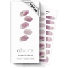 image:imageohora Semi Cured Gel Nail Strips  Purple Marble Glitter  N Ajisai Bloom  SalonQuality Works with Any Lamps Long Lasting Easy to Apply amp Remove Includes 30 Strips Prep Pads Nail File amp Stick
