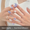 image:imageohora Semi Cured Gel Nail Strips  Blue Glitter Gems  N Shizuku Blue  SalonQuality Works with Any Lamps Long Lasting Easy to Apply amp Remove Includes 30 Strips Prep Pads Nail File amp Stick