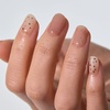 image:imageohora Semi Cured Gel Nail Strips  Pink Marble Glitter  N Sheer Blush  SalonQuality Works with Any Lamps Long Lasting Easy to Apply amp Remove Includes 30 Strips Prep Pads Nail File amp Stick