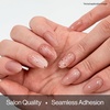 image:imageohora Semi Cured Gel Nail Strips  Pink Marble Glitter  N Sheer Blush  SalonQuality Works with Any Lamps Long Lasting Easy to Apply amp Remove Includes 30 Strips Prep Pads Nail File amp Stick