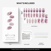 image:imageohora Semi Cured Gel Nail Strips  Purple Marble Glitter  N Ajisai Bloom  SalonQuality Works with Any Lamps Long Lasting Easy to Apply amp Remove Includes 30 Strips Prep Pads Nail File amp Stick