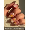 image:imageohora Semi Cured Gel Nail Strips N Daisy Disco  Rainbow Works with Any UVLED Lamps SalonQuality Long Lasting Easy to Apply amp Remove  Includes 2 Prep Pads Nail File amp Wooden StickN Daisy Disco