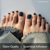 image:imageohora Semi Cured Gel Pedi Strips  Navy Solid  P Blueberry Jelly  SalonQuality Works with Any Lamps Long Lasting Easy to Apply amp Remove Includes 30 Strips Prep Pads Nail File amp Stick