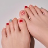 image:imageohora Semi Cured Gel Pedi Strips  Red Blue Art Dot  P Fruit Basket  SalonQuality Works with Any Lamps Long Lasting Easy to Apply amp Remove Includes 30 Strips Prep Pads Nail File amp Stick