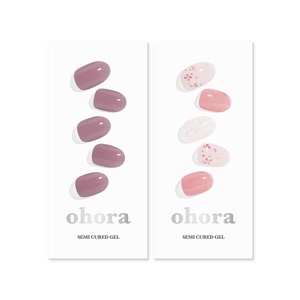image:imageohora Semi Cured Gel Nail Set of 2 N Bare Plum amp N Rose Diamond  Professional SalonQuality Nail Care