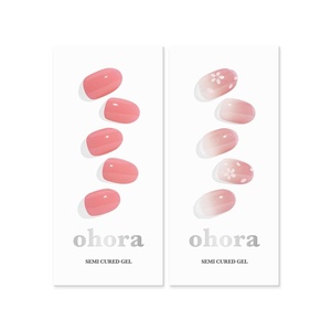 image:imageohora Semi Cured Gel Nail Set of 2 N Cream Glow amp N Blossom  Professional SalonQuality Nail Care