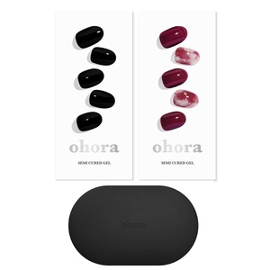 image:imageohora Semi Cured Gel Portable Starter Set N Onyx amp N Mulberry amp Portable Gel Lamp  Professional SalonQuality Nail Care