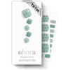image:imageohora Semi Cured Gel Pedi Strips  Mint Green Dot  P Mint Choco  SalonQuality Works with Any Lamps Long Lasting Easy to Apply amp Remove Includes 30 Strips Prep Pads Nail File amp Stick