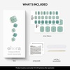 image:imageohora Semi Cured Gel Pedi Strips  Mint Green Dot  P Mint Choco  SalonQuality Works with Any Lamps Long Lasting Easy to Apply amp Remove Includes 30 Strips Prep Pads Nail File amp Stick