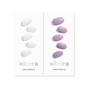 image:imageohora Semi Cured Gel Nail Set of 2 N Clean White amp N Blueberry Jam  Professional SalonQuality Nail Care