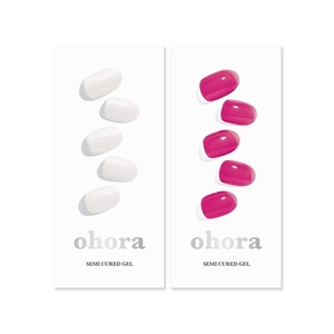 image:imageohora Semi Cured Gel Nail Set of 2 N Clean White amp N Tint Reddish  Professional SalonQuality Nail Care
