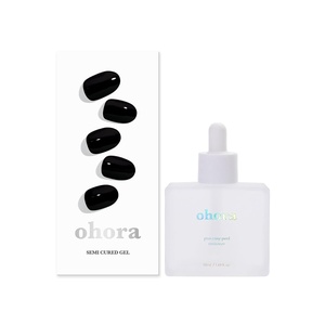 image:imageohora Semi Cured Gel Nail Set of 2 N Onyx amp Pro Easy Peel Remover  Professional SalonQuality Nail Care