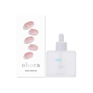 image:imageohora Semi Cured Gel Nail Set of 2 N Pixie Dust amp Pro Easy Peel Remover  Professional SalonQuality Nail Care