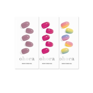 image:imageohora Semi Cured Gel Nail Set of 3 N Bare Plum amp N Tint Reddish amp N Pastel  Professional SalonQuality Nail Care