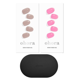 image:imageohora Semi Cured Gel Portable Starter Set N Cream Beige amp N Tint Highteen amp Portable Gel Lamp  Professional SalonQuality Nail Care