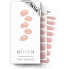 image:imageohora Semi Cured Gel Nail Strips N SunKissed Glow  Glitter Art Pink Works with Any Lamps SalonQuality Long Lasting Easy to Apply amp Remove  Includes 2 Prep Pads Nail File amp Wooden Stick