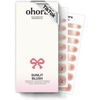 image:imageohora Semi Cured Gel Nail Strips N Sunlit Blush  Ombre Pink Works with Any Lamps SalonQuality Long Lasting Easy to Apply amp Remove  Includes 2 Prep Pads Nail File amp Wooden Stick