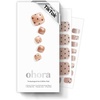 image:imageohora Semi Cured Gel Nail Strips P Heart Sprinkle  Art Pink Works with Any Lamps SalonQuality Long Lasting Easy to Apply amp Remove  Includes 2 Prep Pads Nail File amp Wooden Stick