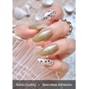 image:imageohora Semi Cured Gel Nail Strips 2025 Christmas Set N Dazzling Night amp N Tartan Bustier  Works with Any Lamps SalonQuality Long Lasting Easy to Apply amp RemoveN Olive Glow