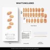 image:imageohora Semi Cured Gel Nail Strips N Momo  Art Orange Works with Any Lamps SalonQuality Long Lasting Easy to Apply amp Remove  Includes 2 Prep Pads Nail File amp Wooden Stick