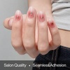 image:imageohora Semi Cured Gel Nail Strips N Petite Tomato  Art Red Works with Any Lamps SalonQuality Long Lasting Easy to Apply amp Remove  Includes 2 Prep Pads Nail File amp Wooden Stick