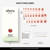image:imageohora Semi Cured Gel Nail Strips N Petite Tomato  Art Red Works with Any Lamps SalonQuality Long Lasting Easy to Apply amp Remove  Includes 2 Prep Pads Nail File amp Wooden Stick
