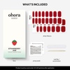 image:imageohora Semi Cured Gel Nail Strips N Strawberry Jam  Dot Red Works with Any Lamps SalonQuality Long Lasting Easy to Apply amp Remove  Includes 2 Prep Pads Nail File amp Wooden Stick