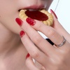 image:imageohora Semi Cured Gel Nail Strips N Strawberry Jam  Dot Red Works with Any Lamps SalonQuality Long Lasting Easy to Apply amp Remove  Includes 2 Prep Pads Nail File amp Wooden Stick