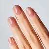 image:imageohora Semi Cured Gel Nail Strips N SunKissed Glow  Glitter Art Pink Works with Any Lamps SalonQuality Long Lasting Easy to Apply amp Remove  Includes 2 Prep Pads Nail File amp Wooden Stick