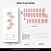 image:imageohora Semi Cured Gel Nail Strips N SunKissed Glow  Glitter Art Pink Works with Any Lamps SalonQuality Long Lasting Easy to Apply amp Remove  Includes 2 Prep Pads Nail File amp Wooden Stick