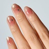 image:imageohora Semi Cured Gel Nail Strips N Sunlit Blush  Ombre Pink Works with Any Lamps SalonQuality Long Lasting Easy to Apply amp Remove  Includes 2 Prep Pads Nail File amp Wooden Stick
