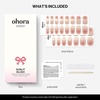 image:imageohora Semi Cured Gel Nail Strips N Sunlit Blush  Ombre Pink Works with Any Lamps SalonQuality Long Lasting Easy to Apply amp Remove  Includes 2 Prep Pads Nail File amp Wooden Stick