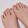 image:imageohora Semi Cured Gel Nail Strips P Heart Sprinkle  Art Pink Works with Any Lamps SalonQuality Long Lasting Easy to Apply amp Remove  Includes 2 Prep Pads Nail File amp Wooden Stick