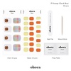 image:imageohora Semi Cured Gel Nail Strips P Orange Check Bear  Works with Any Nail Lamps SalonQuality Long Lasting Easy to Apply amp Remove  Includes 2 Prep Pads Nail File amp Wooden StickP Orange Check Bear