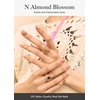 image:imageohora Semi Cured Gel Nail Strips N Almond Blossom  Nude Patterned Works with Any UVLED Lamps SalonQuality Long Lasting Easy to Apply amp Remove  Includes 2 Prep Pads Nail File amp Wooden Stick