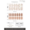 image:imageohora Semi Cured Gel Nail Strips N Almond Blossom  Nude Patterned Works with Any UVLED Lamps SalonQuality Long Lasting Easy to Apply amp Remove  Includes 2 Prep Pads Nail File amp Wooden Stick