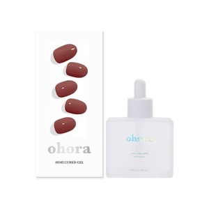 image:imageohora Semi Cured Gel Nail Set of 2 N Brick amp Pro Easy Peel Remover  Professional SalonQuality Nail Care