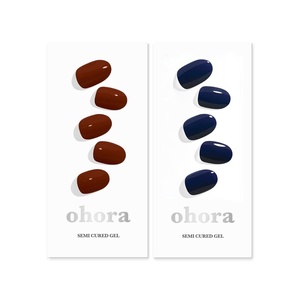 image:imageohora Semi Cured Gel Nail Set of 2 N Chilly amp N Royal Navy  Professional SalonQuality Nail Care  Easy to Use Comfortable Curing and Easy to Remove