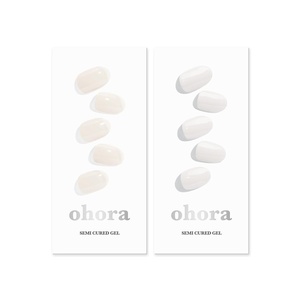 image:imageohora Semi Cured Gel Nail Set of 2 N Cream Cotton amp N Clean White  Professional SalonQuality Nail Care