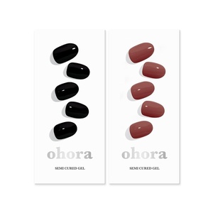 image:imageohora Semi Cured Gel Nail Set of 2 N Onyx amp N Brick  Professional SalonQuality Nail Care