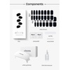 image:imageohora Semi Cured Gel Nail Strips N Smoky Mocha  Works with Any Lamps SalonQuality Long Lasting Easy to Apply amp Remove  Includes 2 Prep Pads Nail File amp Wooden StickN Onyx Starter Kit