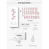 image:imageohora Semi Cured Gel Nail Strips N Smoky Mocha  Works with Any Lamps SalonQuality Long Lasting Easy to Apply amp Remove  Includes 2 Prep Pads Nail File amp Wooden StickN Pixie Dust Starter Kit