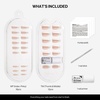 image:imageohora Gel Press On Nails  Beige French Medium Oval  Pure French