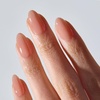 image:imageohora Gel Press On Nails  Pink Solid Art Short Square  Baby DaisyBlush Beige
