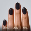 image:imageohora Gel Press On Nails  Pink Solid Art Short Square  Baby DaisyClassic Black