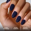 image:imageohora Gel Press On Nails  Pink Solid Art Short Square  Baby DaisyMidnight Navy