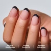 image:imageohora Gel Press On Nails  Pink Solid Art Short Square  Baby DaisyOnyx French